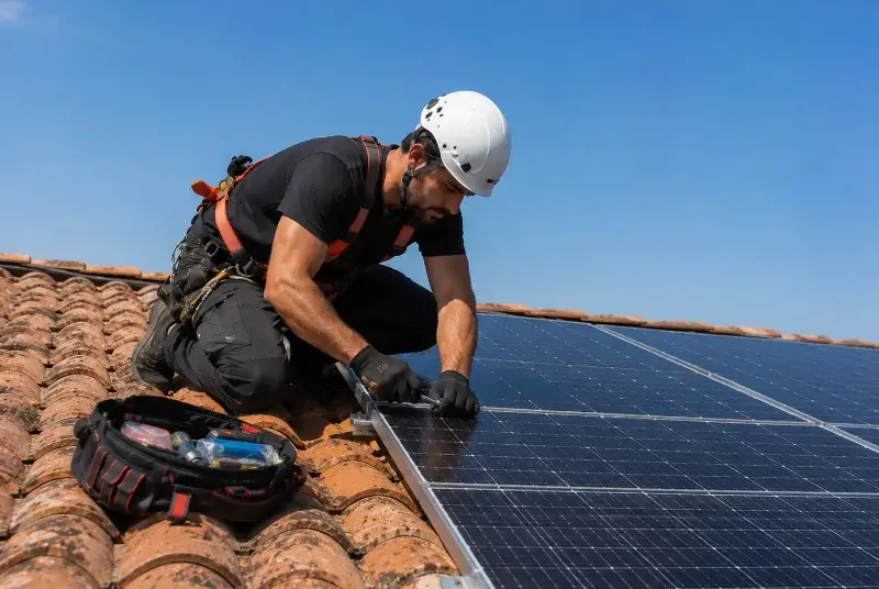 Maintenance et monitoring de panneaux solaires à Trévérien