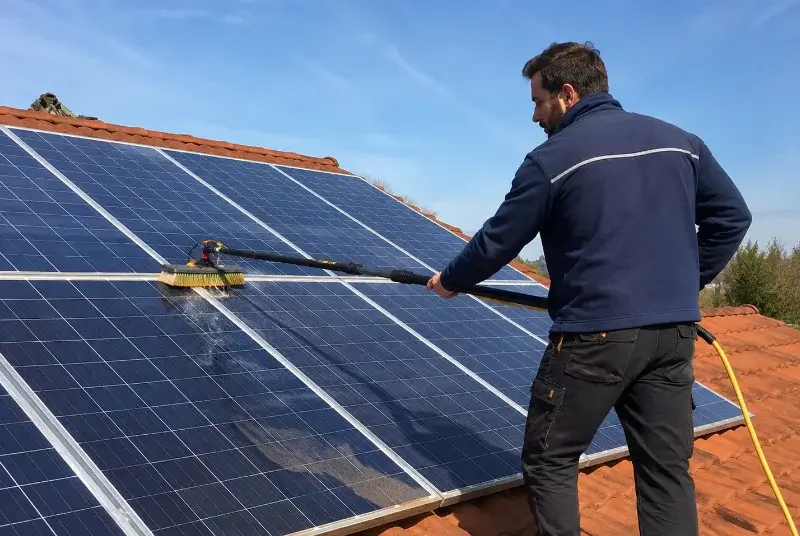 Nettoyage et entretien de panneaux solaires à Trévérien